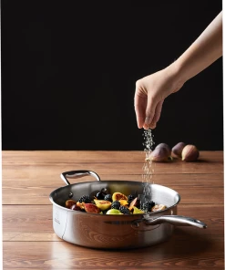 Heritage Steel Cookware Stainless Steel Deep Saute Pan With Cover | 4 Qt. 16 Heritage Steel Cookware Stainless Steel Deep Saute Pan With Cover | 4 Qt. -Cookware Sets Shop hsc 14011 2