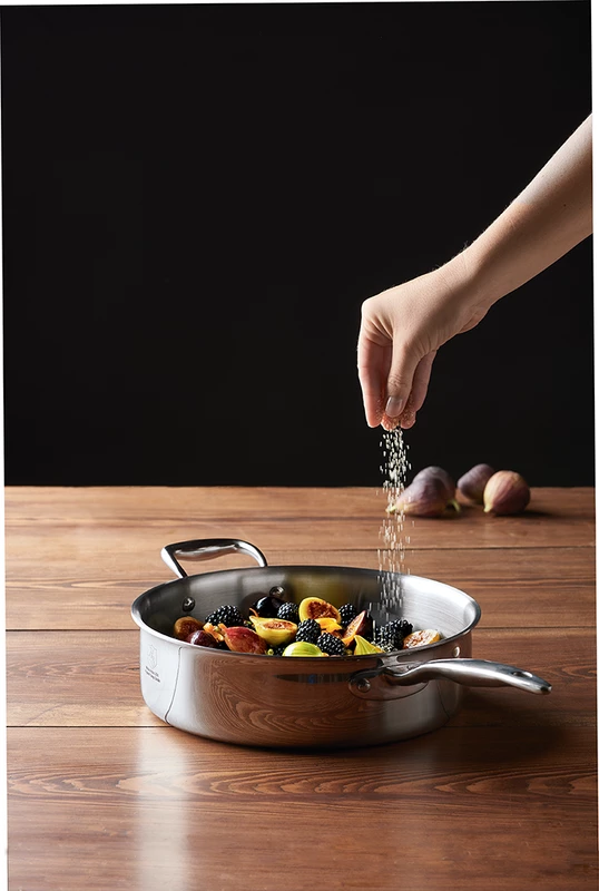 Heritage Steel Cookware Stainless Steel Deep Saute Pan With Cover | 4 Qt. 9 Heritage Steel Cookware Stainless Steel Deep Saute Pan With Cover | 4 Qt. - Image 7