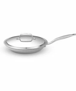Heritage Steel Cookware Stainless Steel Fry Pan With Lid | 10.5"