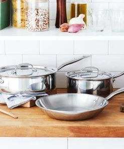 Heritage Steel Cookware Stainless Steel Essentials Cookware Set | 5-Piece
