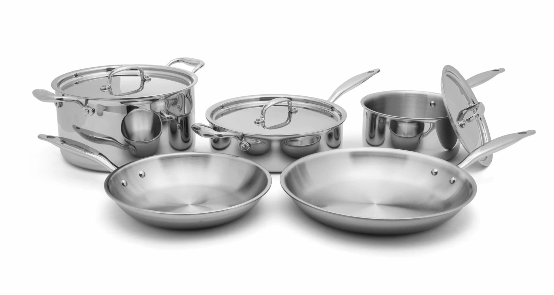 Heritage Steel Cookware Stainless Steel Core Cookware Set | 8-Piece 3 Heritage Steel Cookware Stainless Steel Core Cookware Set | 8-Piece
