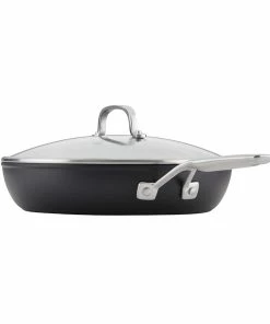 KitchenAid Non-Electrics KitchenAid 12.25" Hard Anodized Induction Fry Pan/Skillet With Lid | Nonstick -Cookware Sets Shop kaha12 7 1