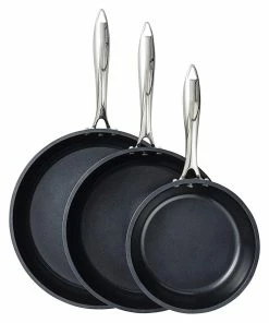 Kyocera Ceramic Non-Stick 3pc Fry Pan Set - 8", 10" & 12"