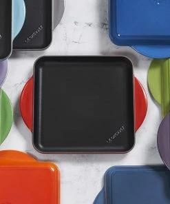 Le Creuset 9.5" Square Signature Enameled Cast Iron Griddle Pan | Cerise/Cherry Red 8 Le Creuset 9.5" Square Signature Enameled Cast Iron Griddle Pan | Cerise/Cherry Red -Cookware Sets Shop l2192 2467 c