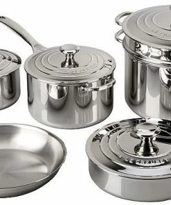 Le Creuset 10-Piece Cookware Set | Tri-Ply Stainless Steel