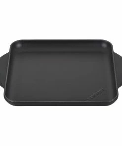Le Creuset 9.5" Square Signature Enameled Cast Iron Griddle Pan | Licorice
