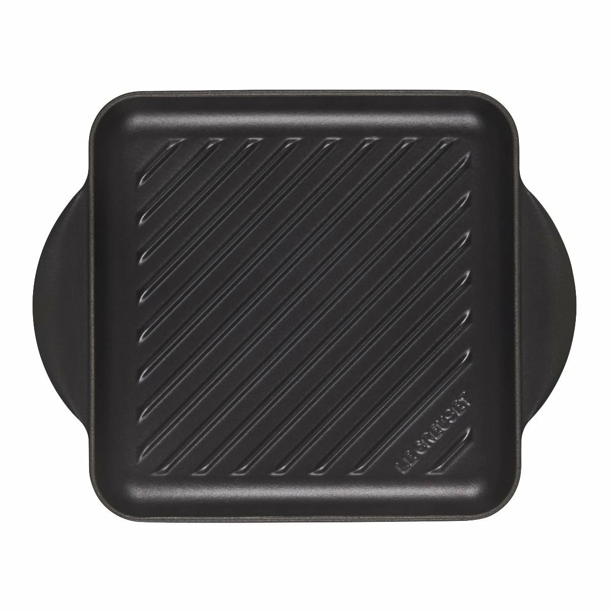 Le Creuset 9.5" Square Signature Enameled Cast Iron Grill Pan | Licorice 4 Le Creuset 9.5" Square Signature Enameled Cast Iron Grill Pan | Licorice - Image 2