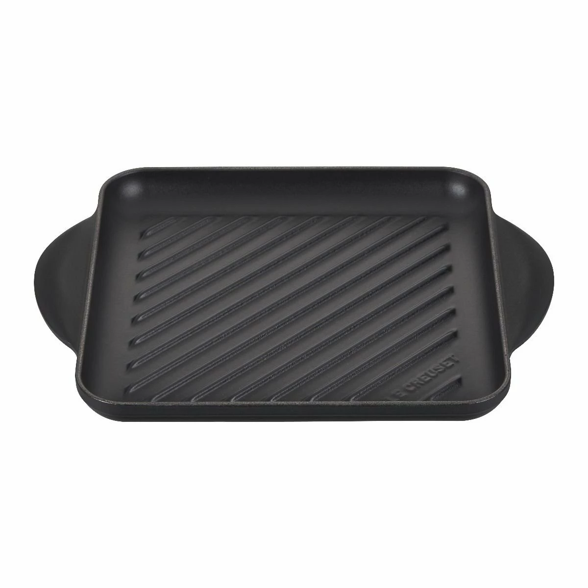 Le Creuset 9.5" Square Signature Enameled Cast Iron Grill Pan | Licorice 3 Le Creuset 9.5" Square Signature Enameled Cast Iron Grill Pan | Licorice