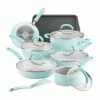Rachael Ray 13-Piece Enameled Cookware Set | Light Blue Shimmer 1 Rachael Ray 13-Piece Enameled Cookware Set | Light Blue Shimmer -Cookware Sets Shop lightbluecook11