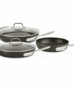 All-Clad HA1 Hard Anodized Nonstick 5-Piece Fry Pan Set