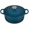 Le Creuset 4.5 Qt. Round Signature Dutch Oven With Stainless Steel Knob | Deep Teal