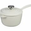 Le Creuset 1.75 Qt. Signature Enameled Cast Iron Saucepan With Stainless Steel Knob | White