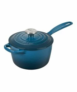 Le Creuset 1.75 Qt. Signature Enameled Cast Iron Saucepan With Stainless Steel Knob | Deep Teal