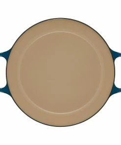 Le Creuset 3.5 Qt. Signature Braiser With Stainless Steel Knob | Deep Teal -Cookware Sets Shop ls2532 307dss 4