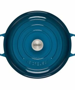 Le Creuset 5 Qt. Signature Braiser With Stainless Steel Knob | Deep Teal -Cookware Sets Shop ls2532 327dss 3