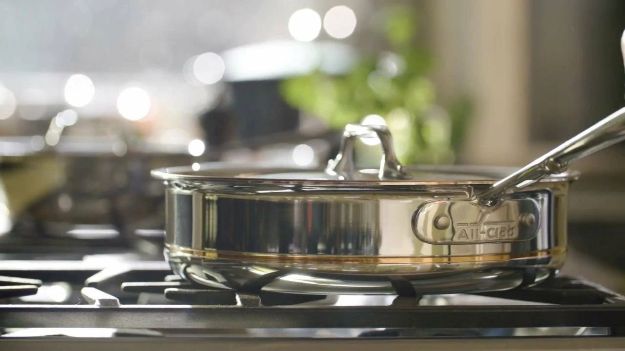 All-Clad D3 Stainless Steel Saucepan | 3 Qt. 3 All-Clad D3 Stainless Steel Saucepan | 3 Qt.