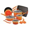 Rachael Ray Orange Gradient 14 Piece Enamel Cookware Set -Cookware Sets Shop orange gradient