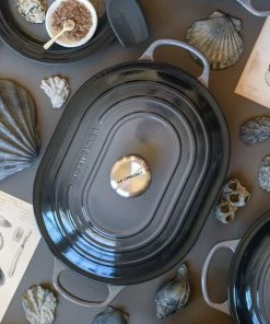 Le Creuset 3.75 Qt. Oval Signature Casserole With Stainless Steel Knob | Oyster Grey 11 Le Creuset 3.75 Qt. Oval Signature Casserole With Stainless Steel Knob | Oyster Grey -Cookware Sets Shop oy