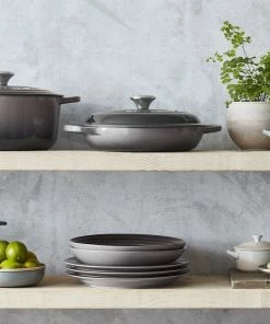 Le Creuset 2.25 Qt. Signature Enameled Cast Iron Braiser With Stainless Steel Knob | Oyster Grey -Cookware Sets Shop oyster 8