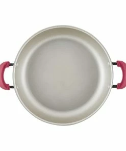 Rachael Ray 8-Piece Enameled Stacking Cookware Set | Red Shimmer 21 Rachael Ray 8-Piece Enameled Stacking Cookware Set | Red Shimmer -Cookware Sets Shop redshim11