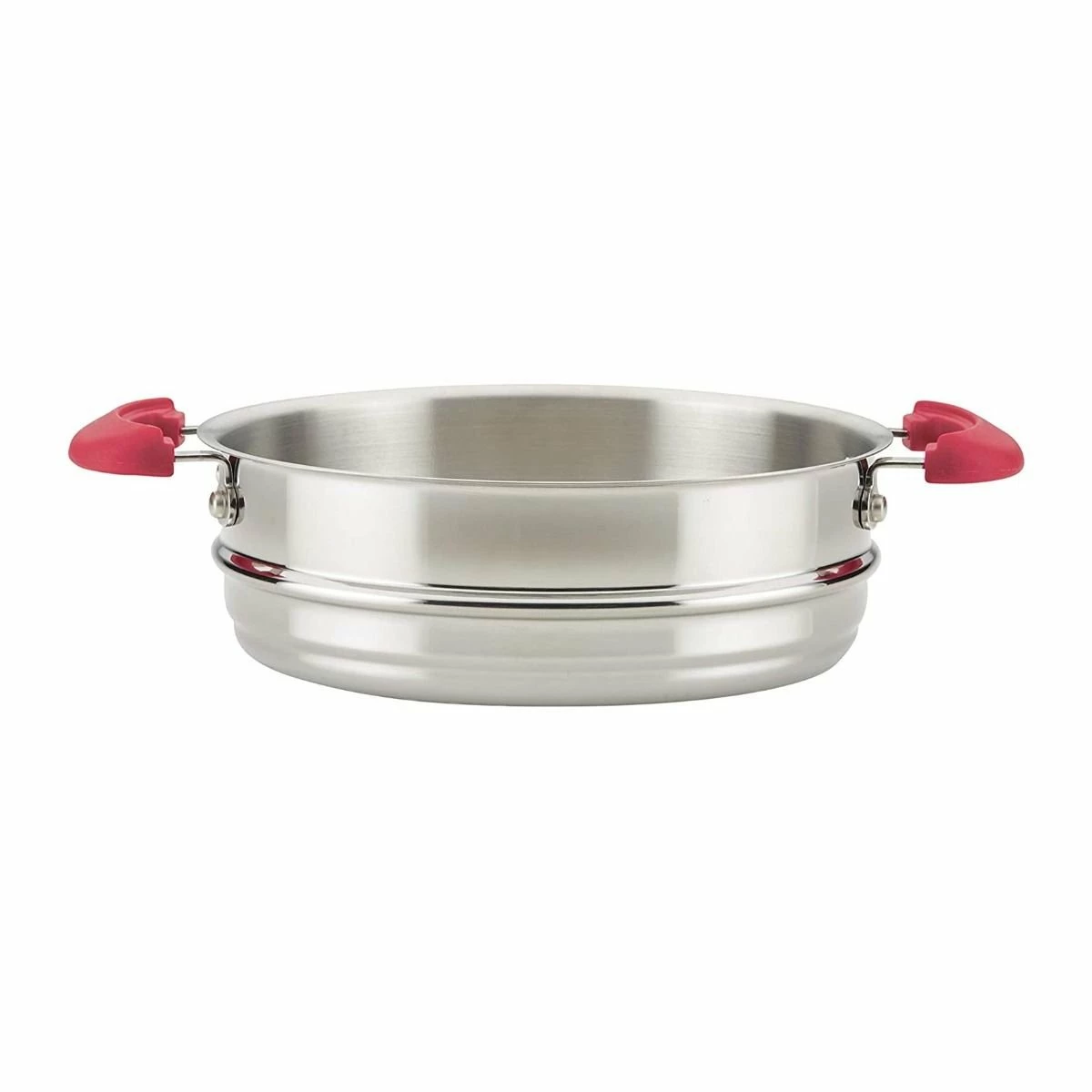 Rachael Ray 8-Piece Enameled Stacking Cookware Set | Red Shimmer 13 Rachael Ray 8-Piece Enameled Stacking Cookware Set | Red Shimmer - Image 11