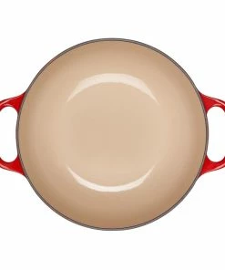 Le Creuset 2.5Qt Signature Cocotte Eiffel Tower Collection | Cerise -Cookware Sets Shop rs10251 eiffel rdo cerise inside scr