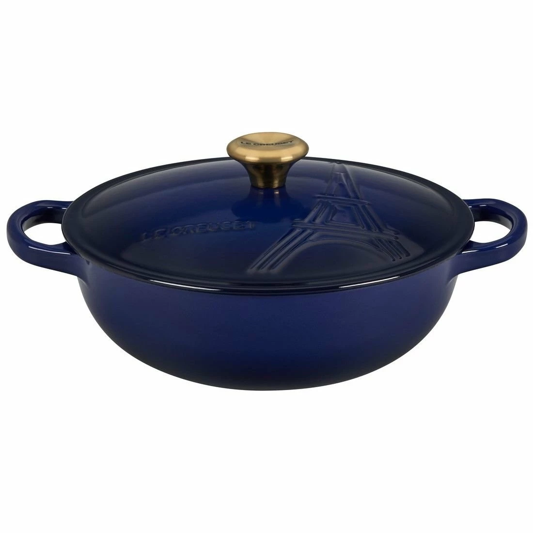 Le Creuset 2.5Qt Signature Cocotte Eiffel Tower Collection | Indigo Blue 5 Le Creuset 2.5Qt Signature Cocotte Eiffel Tower Collection | Indigo Blue - Image 3