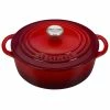 Le Creuset 2.75 Qt. Shallow Round Dutch Oven | Cerise -Cookware Sets Shop rs11060 l2545 2267ss
