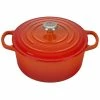 Le Creuset 3.5 Qt. Round Signature Dutch Oven With Stainless Steel Knob | Flame Orange -Cookware Sets Shop rs11159 ls2501 222ss