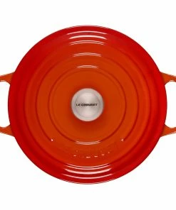 Le Creuset 3.5 Qt. Round Signature Dutch Oven With Stainless Steel Knob | Flame Orange -Cookware Sets Shop rs11161 ls2501 222ss 3