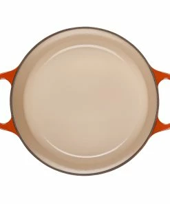 Le Creuset 3.5 Qt. Round Signature Dutch Oven With Stainless Steel Knob | Flame Orange -Cookware Sets Shop rs11162 ls2501 222ss inside