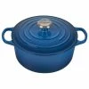 Le Creuset 4.5 Qt. Round Signature Dutch Oven With Stainless Steel Knob | Marseille Blue 1 Le Creuset 4.5 Qt. Round Signature Dutch Oven With Stainless Steel Knob | Marseille Blue -Cookware Sets Shop rs11203 ls2501 2459ss