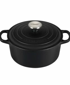 Le Creuset 3.5 Qt. Round Signature Dutch Oven With Stainless Steel Knob | Licorice