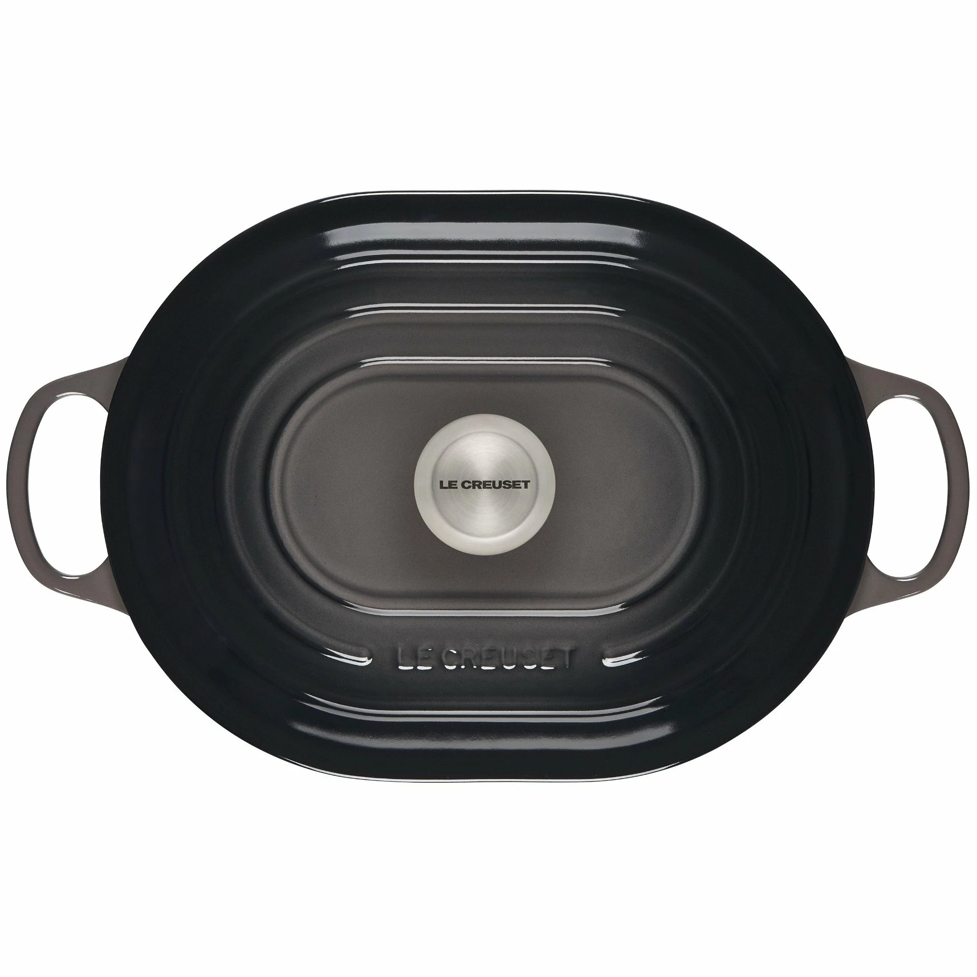 Le Creuset 3.75 Qt. Oval Signature Casserole With Stainless Steel Knob | Oyster Grey 4 Le Creuset 3.75 Qt. Oval Signature Casserole With Stainless Steel Knob | Oyster Grey - Image 2