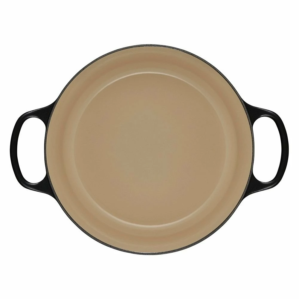 Le Creuset 5.5 Qt. Round Signature Dutch Oven With Stainless Steel Knob | Licorice 6 Le Creuset 5.5 Qt. Round Signature Dutch Oven With Stainless Steel Knob | Licorice - Image 4