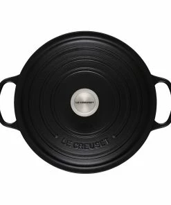 Le Creuset 7.25 Qt. Round Signature Dutch Oven With Stainless Steel Knob | Licorice 10 Le Creuset 7.25 Qt. Round Signature Dutch Oven With Stainless Steel Knob | Licorice -Cookware Sets Shop rs11823 ls2501 2820ss 3 1 1