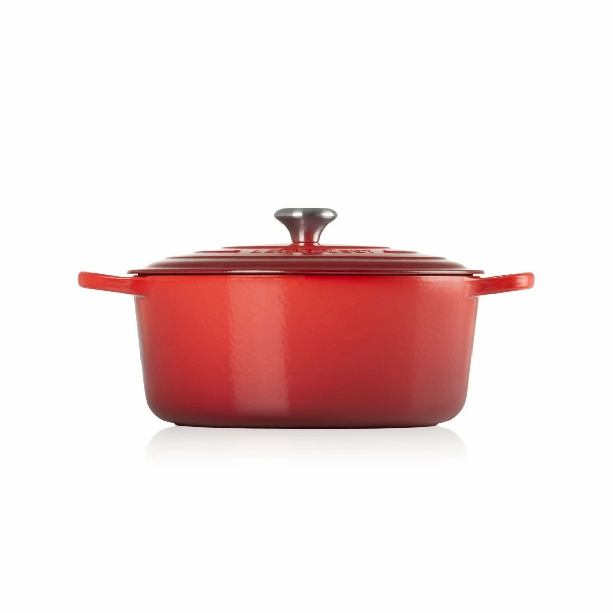 Le Creuset 7.25 Qt. Round Signature Dutch Oven With Stainless Steel Knob | Cerise/Cherry Red 4 Le Creuset 7.25 Qt. Round Signature Dutch Oven With Stainless Steel Knob | Cerise/Cherry Red - Image 2