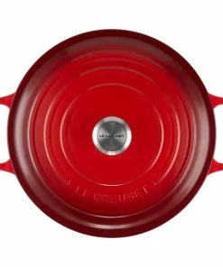 Le Creuset 9 Qt. Round Signature Dutch Oven With Stainless Steel Knob | Cerise/Cherry Red 11 Le Creuset 9 Qt. Round Signature Dutch Oven With Stainless Steel Knob | Cerise/Cherry Red -Cookware Sets Shop rs11940 lc 20200311 fr ps os 21177300602430 004s 1
