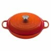 Le Creuset 5 Qt. Signature Enameled Cast Iron Braiser With Stainless Steel Knob | Flame Orange 2 Le Creuset 5 Qt. Signature Enameled Cast Iron Braiser With Stainless Steel Knob | Flame Orange -Cookware Sets Shop rs12288 ls2532 322ss