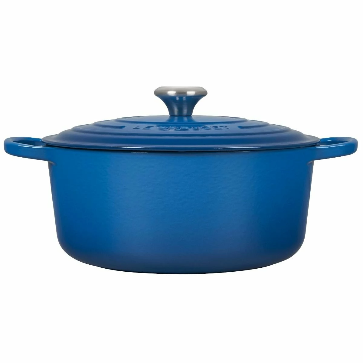 Le Creuset 7.25 Qt. Round Signature Dutch Oven With Stainless Steel Knob | Marseille Blue 4 Le Creuset 7.25 Qt. Round Signature Dutch Oven With Stainless Steel Knob | Marseille Blue - Image 2