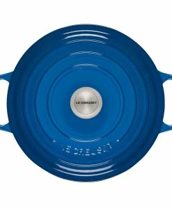 Le Creuset 7.25 Qt. Round Signature Dutch Oven With Stainless Steel Knob | Marseille Blue 12 Le Creuset 7.25 Qt. Round Signature Dutch Oven With Stainless Steel Knob | Marseille Blue -Cookware Sets Shop rs12404 ls2501 2859 3