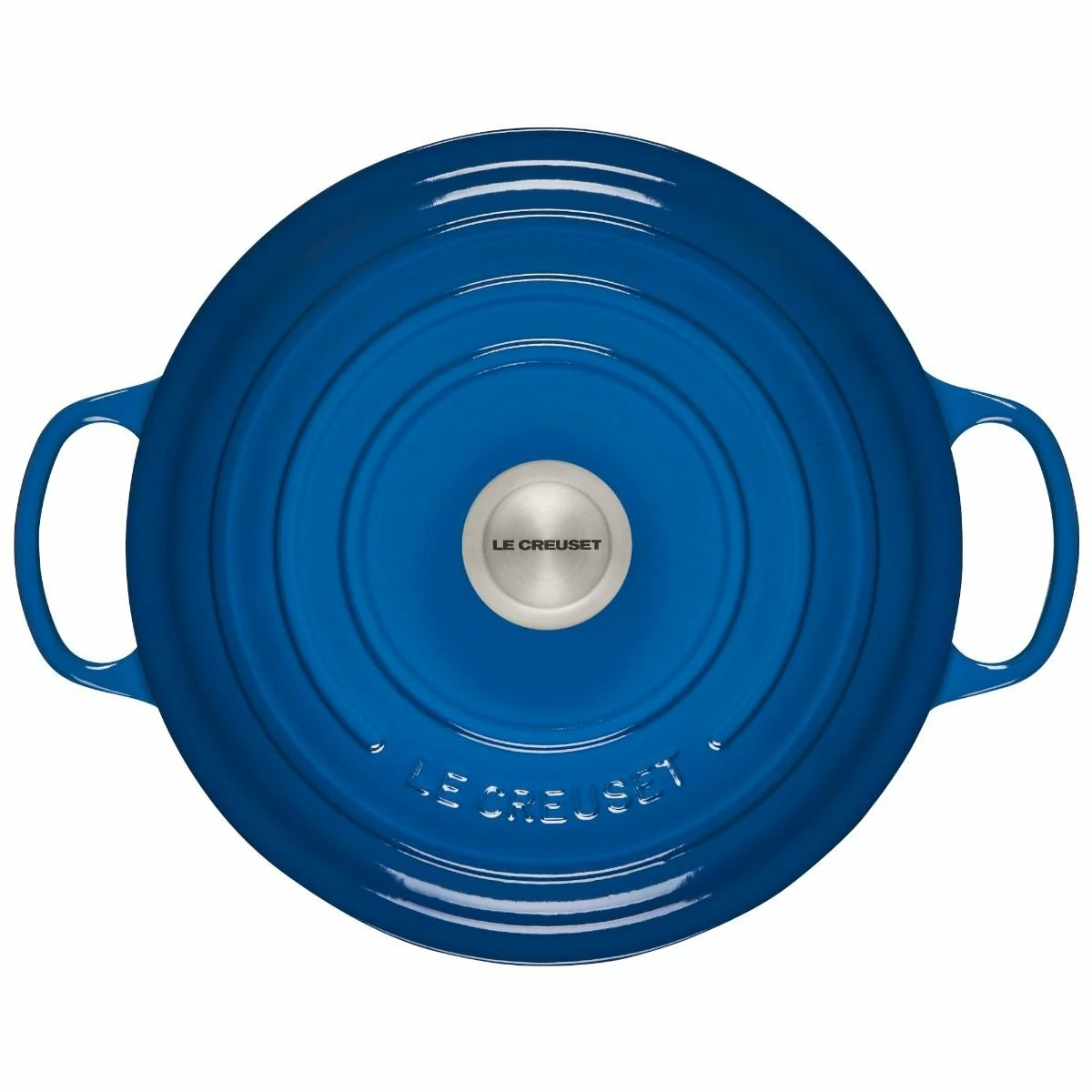 Le Creuset 7.25 Qt. Round Signature Dutch Oven With Stainless Steel Knob | Marseille Blue 6 Le Creuset 7.25 Qt. Round Signature Dutch Oven With Stainless Steel Knob | Marseille Blue - Image 4