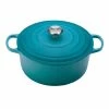 Le Creuset 7.25 Qt. Round Signature Dutch Oven With Stainless Steel Knob | Caribbean Blue 1 Le Creuset 7.25 Qt. Round Signature Dutch Oven With Stainless Steel Knob | Caribbean Blue -Cookware Sets Shop rs13010 rs11420 ls2501 2817 ss