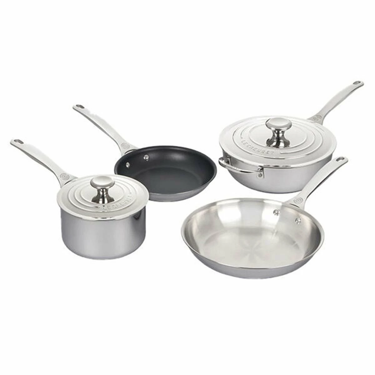 Le Creuset 6-Piece Cookware Set | Tri-Ply Stainless Steel 3 Le Creuset 6-Piece Cookware Set | Tri-Ply Stainless Steel
