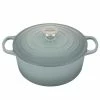 Le Creuset 5.5 Qt. Round Signature Dutch Oven With Stainless Steel Knob | Sea Salt -Cookware Sets Shop rs17059 ls2501 26717ss 1 1