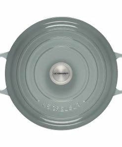 Le Creuset 7.25 Qt. Round Signature Dutch Oven With Stainless Steel Knob | Sea Salt -Cookware Sets Shop rs17065 ls2501 28717ss 3