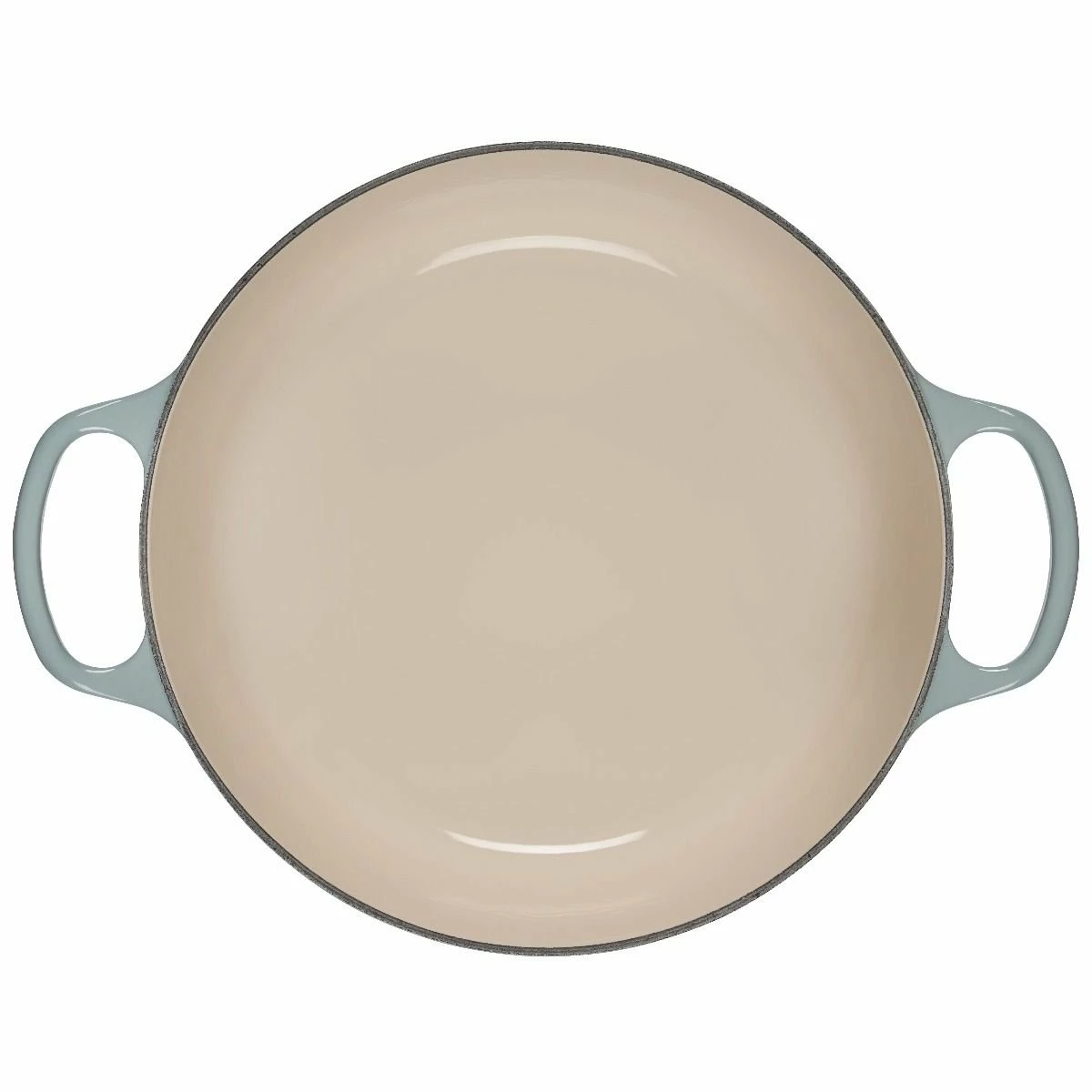 Le Creuset 9 Qt. Round Signature Dutch Oven With Stainless Steel Knob | Sea Salt 6 Le Creuset 9 Qt. Round Signature Dutch Oven With Stainless Steel Knob | Sea Salt - Image 4