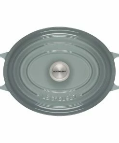 Le Creuset 6.75 Qt. Oval Signature Dutch Oven With Stainless Steel Knob | Sea Salt -Cookware Sets Shop rs17073 ls2502 31717ss 3