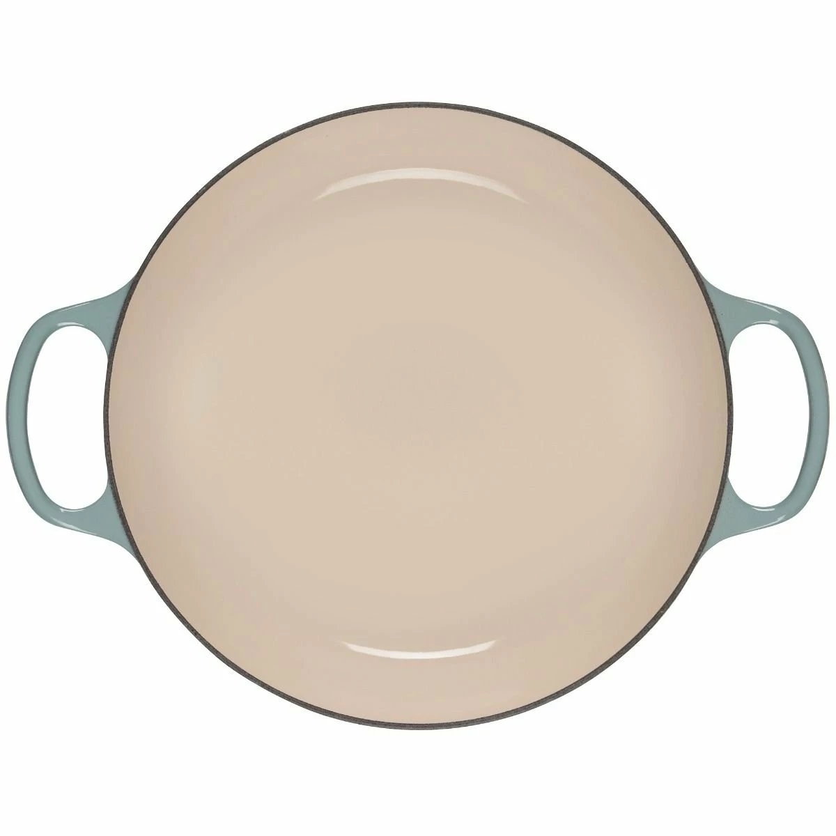 Le Creuset 3.5 Qt. Signature Enameled Cast Iron Braiser With Stainless Steel Knob | Sea Salt 6 Le Creuset 3.5 Qt. Signature Enameled Cast Iron Braiser With Stainless Steel Knob | Sea Salt - Image 4