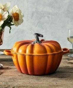 Le Creuset 4 Qt. Pumpkin Cocotte | Persimmon 12 Le Creuset 4 Qt. Pumpkin Cocotte | Persimmon -Cookware Sets Shop rs17160 220511 lecreuset pumpkincocotte sqret 1